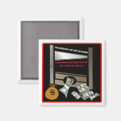 米ドル磁石の実行 マグネット (正面/裏面)