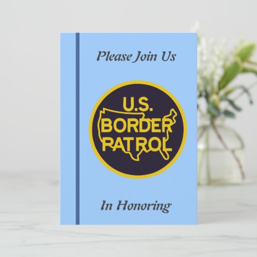 米下宿機巡視退職招待状 招待状 (スタンド正面)