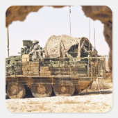 米兵はアフガニーで戦闘監視を行う スクエアシール (正面)