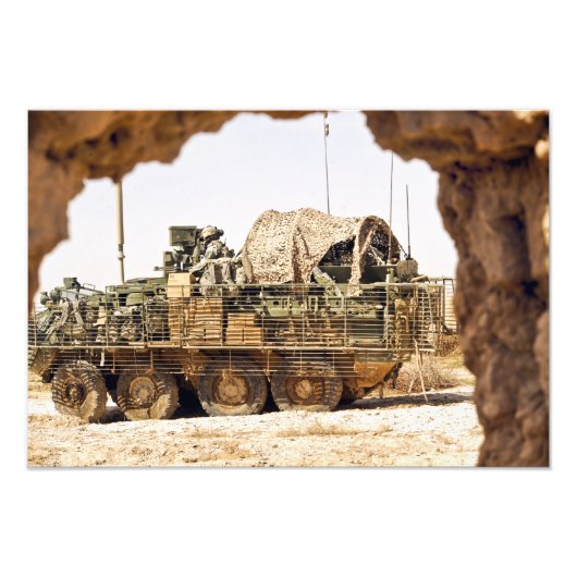 米兵はアフガニーで戦闘監視を行う フォトプリント            (正面)