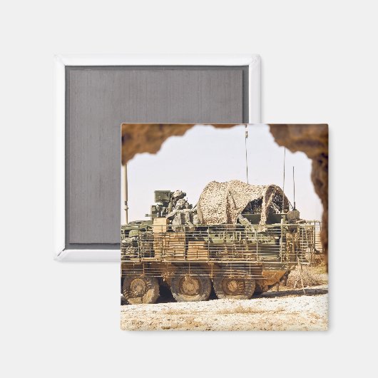 米兵はアフガニーで戦闘監視を行う マグネット (正面/裏面)