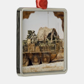 米兵はアフガニーで戦闘監視を行う メタルオーナメント (右)