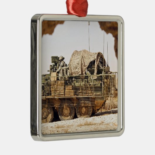 米兵はアフガニーで戦闘監視を行う メタルオーナメント (右)