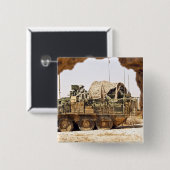 米兵はアフガニーで戦闘監視を行う 缶バッジ (正面&裏面)