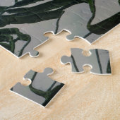 米分野の上の朝の霧 ジグソーパズル (側面)