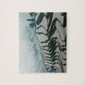 米分野の上の朝の霧 ジグソーパズル (縦)