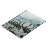 米分野の上の朝の霧 ノートブック (左側)