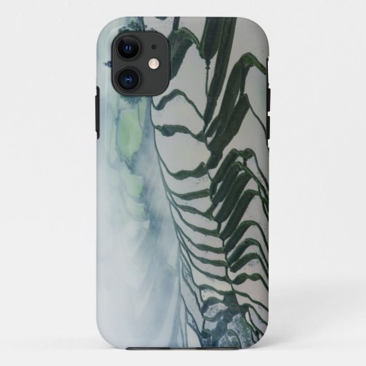 米分野の上の朝の霧 Case-Mate iPhoneケース (裏面)