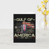 米国おもしろいのトランプ湾Est 2025米国アメリカ カード (黄色い花)