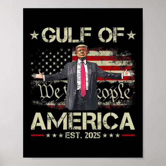 米国おもしろいのトランプ湾Est 2025米国アメリカ ポスター (正面)