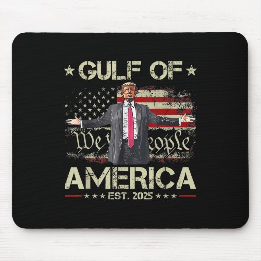 米国おもしろいのトランプ湾Est 2025米国アメリカ マウスパッド (正面)