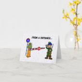 米国おもしろいの縁どお誕生日ケーキ カード (黄色い花)