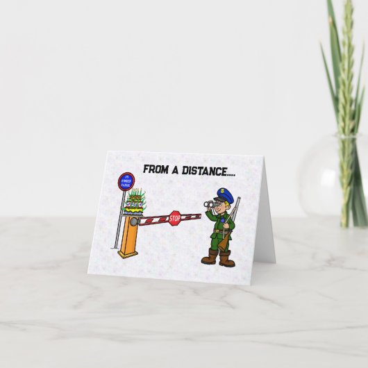 米国おもしろいの縁どお誕生日ケーキ カード (正面)