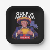 米国おもしろいトランプ湾2025トランプ ペーパープレート (正面)