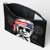 米国おもしろいトランプ湾2025年7月4日 アクセサリーポーチ (見開き)