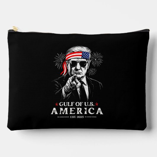 米国おもしろいトランプ湾2025年7月4日 アクセサリーポーチ (正面)