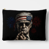 米国おもしろいトランプ湾2025年7月4日 アクセサリーポーチ (正面)