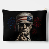 米国おもしろいトランプ湾2025年7月4日 アクセサリーポーチ (裏面)