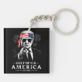 米国おもしろいトランプ湾2025年7月4日 キーホルダー (裏面)