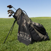 米国おもしろいトランプ湾2025年7月4日 ゴルフタオル (グリーン)