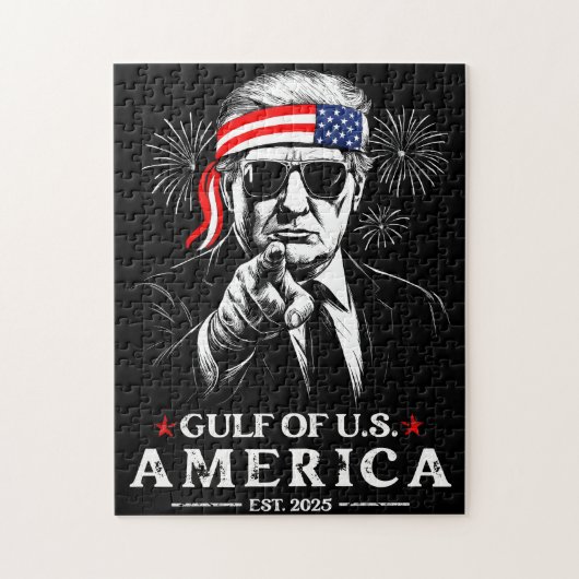 米国おもしろいトランプ湾2025年7月4日 ジグソーパズル (縦)