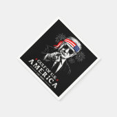 米国おもしろいトランプ湾2025年7月4日 スタンダードカクテルナプキン (角)