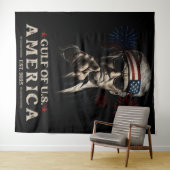 米国おもしろいトランプ湾2025年7月4日 タペストリー (インサイチュ(横))