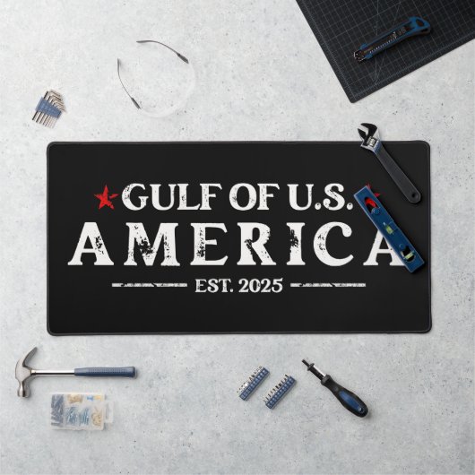 米国おもしろいトランプ湾2025年7月4日 デスクマット (ワークステーション)