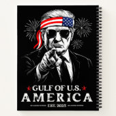 米国おもしろいトランプ湾2025年7月4日 ノートブック (裏面)