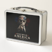 米国おもしろいトランプ湾2025年7月4日 メタルランチボックス (正面)