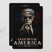 米国おもしろいトランプ湾2025年7月4日 招待状 (正面/裏面)