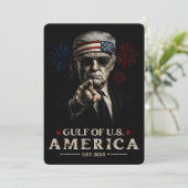 米国おもしろいトランプ湾2025年7月4日 招待状 (スタンド正面)