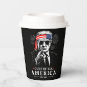 米国おもしろいトランプ湾2025年7月4日 紙コップ (裏面)