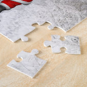 米国おもしろい国旗を持つサンタクロース ジグソーパズル (側面)