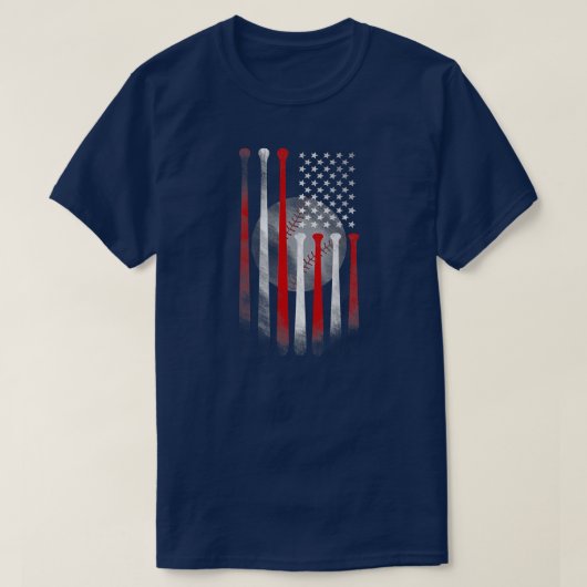 米国おもしろい国旗ヴィンテージ国旗パパ母 Tシャツ (デザイン正面)
