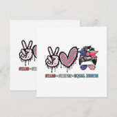 米国おもしろい国旗 招待状 (正面/裏面)