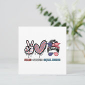 米国おもしろい国旗 招待状 (スタンド正面)