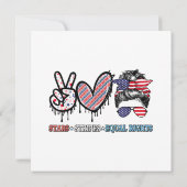 米国おもしろい国旗 招待状 (裏面)