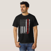 米国おもしろい最高の州旗を持つ義理の息子 Tシャツ (正面フル)