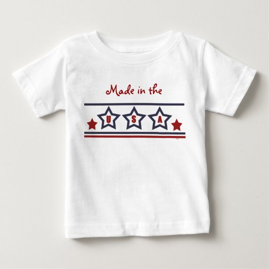米国おもしろい製のベビーシャツ ベビーTシャツ (正面)