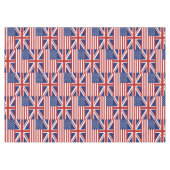 米国およびイギリスの旗パターン テーブルクロス (正面(横))