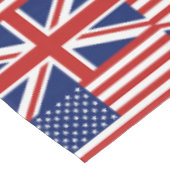 米国およびイギリスの旗パターン テーブルクロス (アングル)