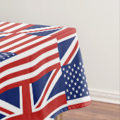 米国およびイギリスの旗パターン テーブルクロス (インサイチュ)