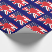 米国およびイギリス愛包装紙 ラッピングペーパー (角)