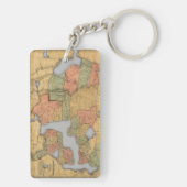 米国およびカナダの地図 キーホルダー (裏面)