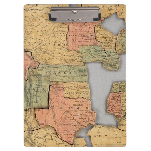 米国およびカナダの地図 クリップボード (正面)