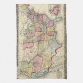 米国および領域の地図 キッチンタオル (縦)