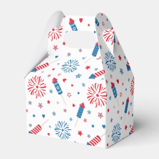 米国お祝い愛国的な切妻ボックスアメリカン フェイバーボックス (裏面サイド)