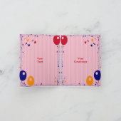 米国お誕生日ケーキ カード (内部)