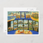 米国からのニュージャージーの挨拶州 ポストカード (正面/裏面)